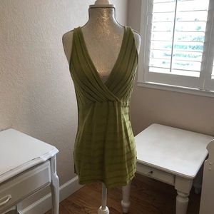 Axcess olive green ribbed tank.